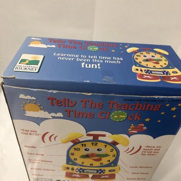Learning Journey TELLY THE TEACHING TIME CLOCK Toy - Picture 5 of 6